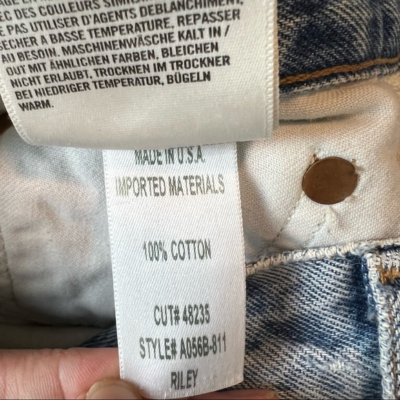 Agolde Riley High Rise Straight Crop Jeans - Picture 6 of 13